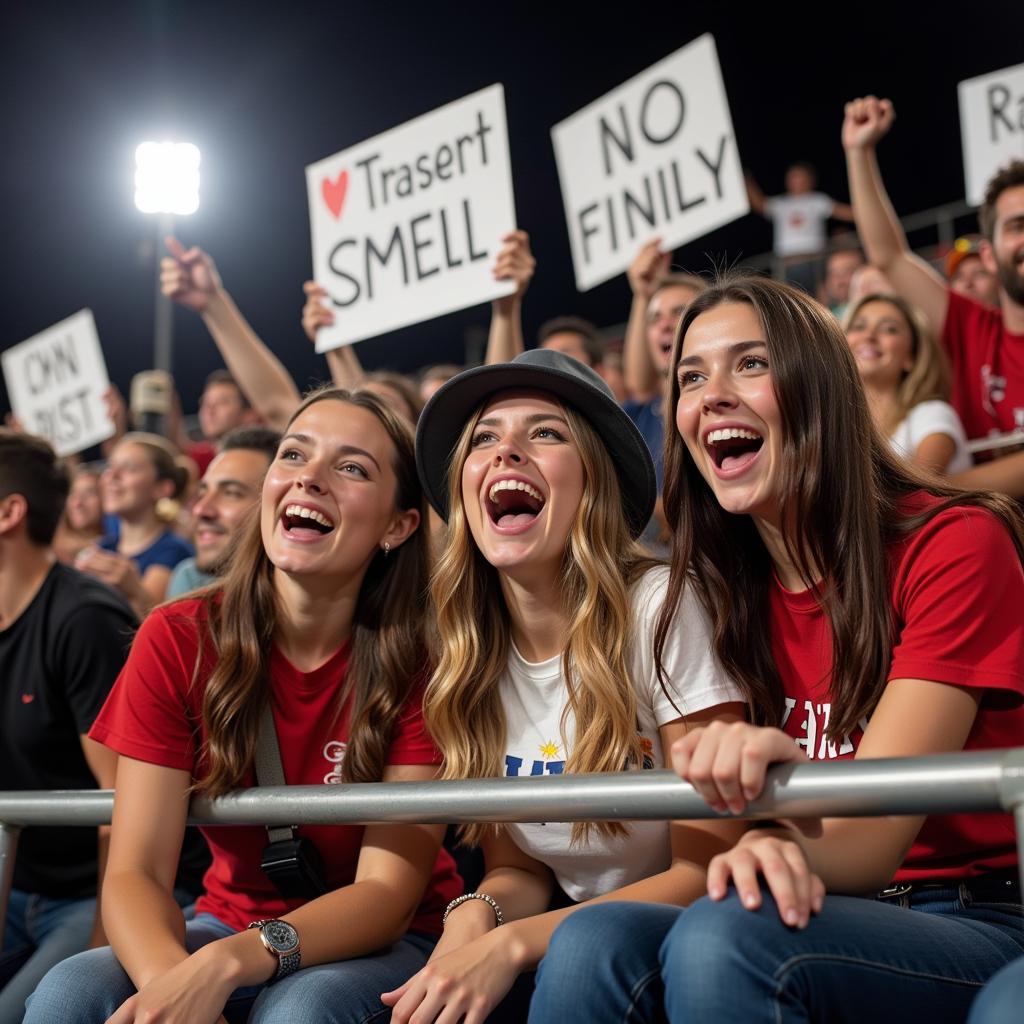 Carroll High School Football Fans Cheering