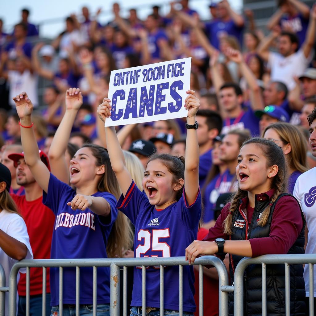 Cartersville High School Football Fans Cheering in the Stands