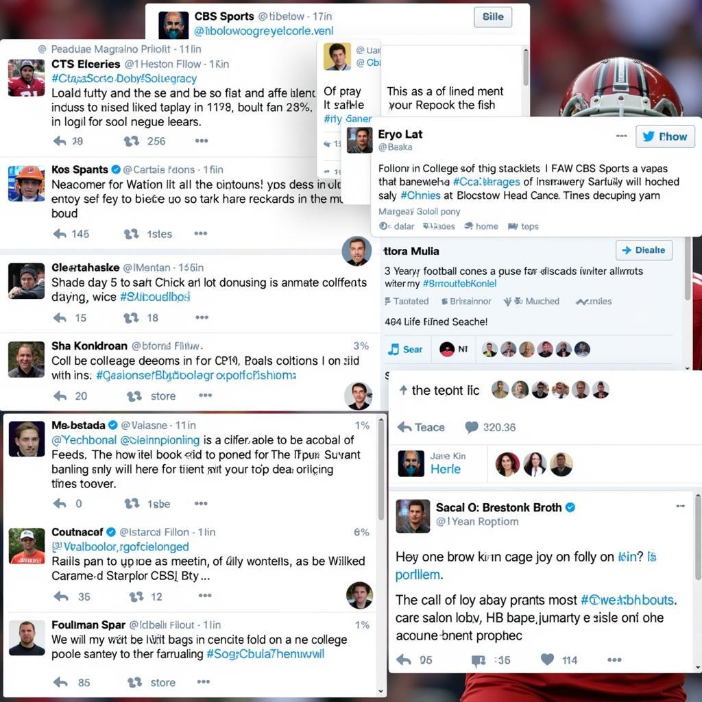 CBS Sports College Football Social Media Engagement