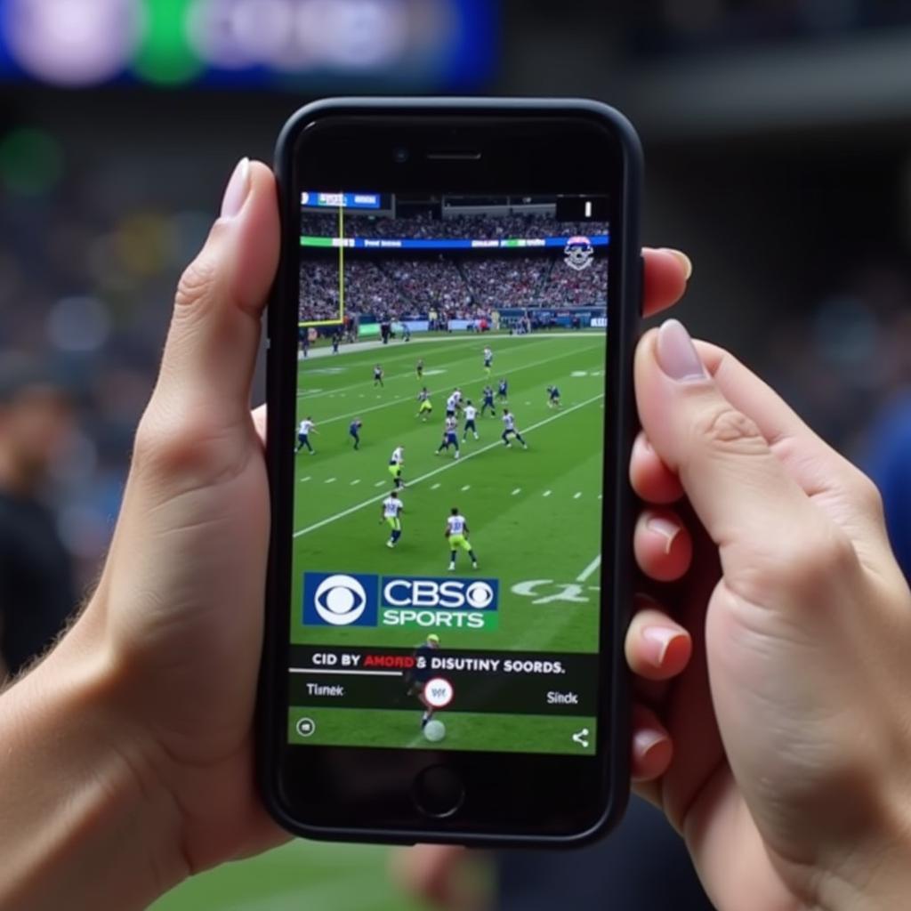 Watching CBS Sports Football Live Stream on Mobile