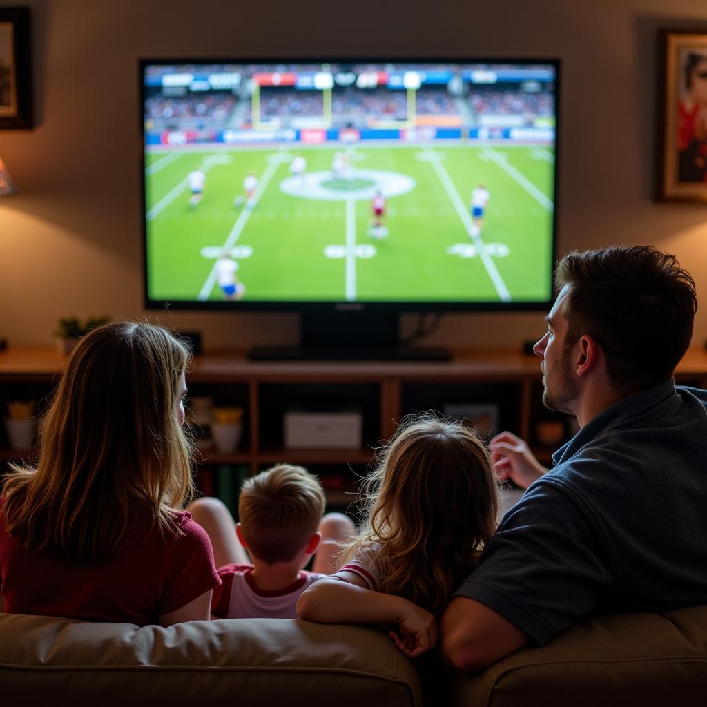 Cedar Creek Football Live Stream - Family Watching