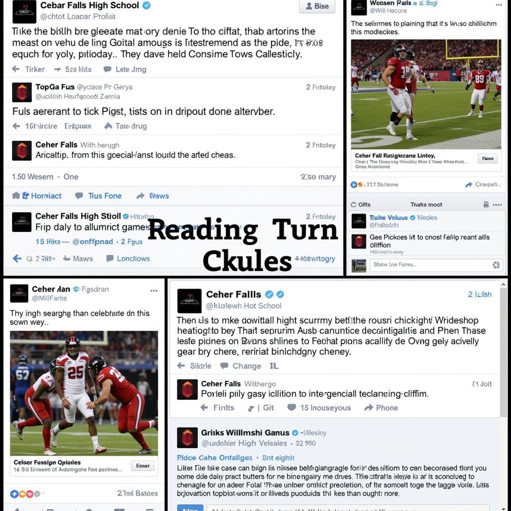 Cedar Falls High School Football Social Media Updates