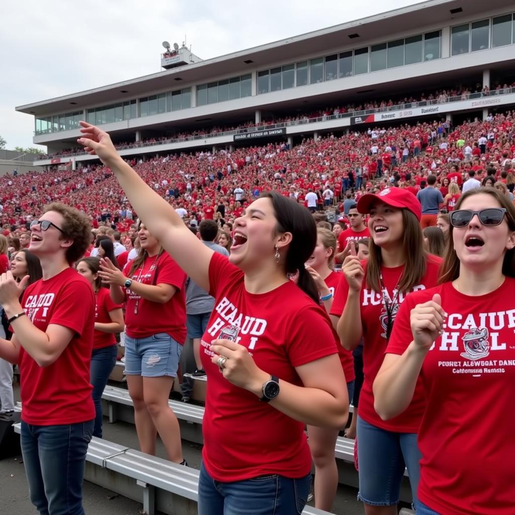 Cedar Hill Fans Cheering in the Stands