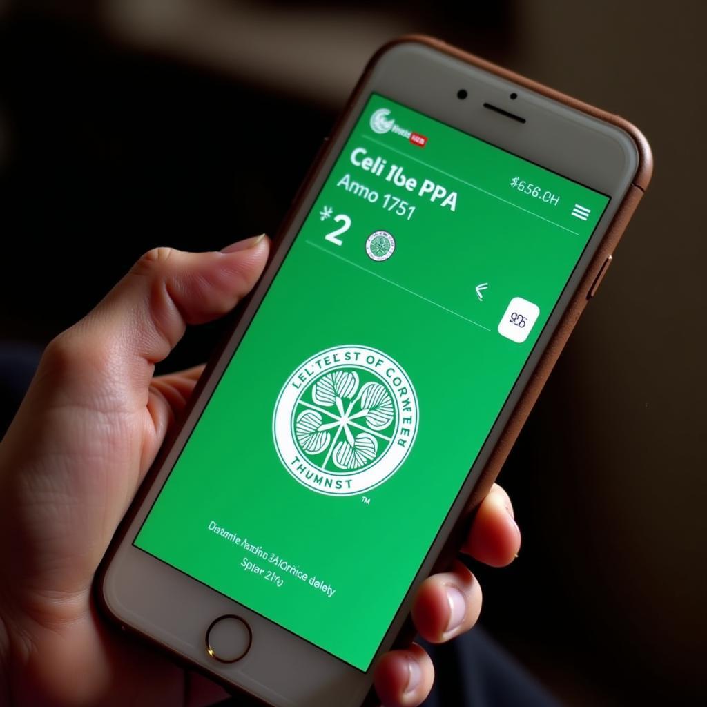 Celtic FC Live Score Update on Mobile Phone