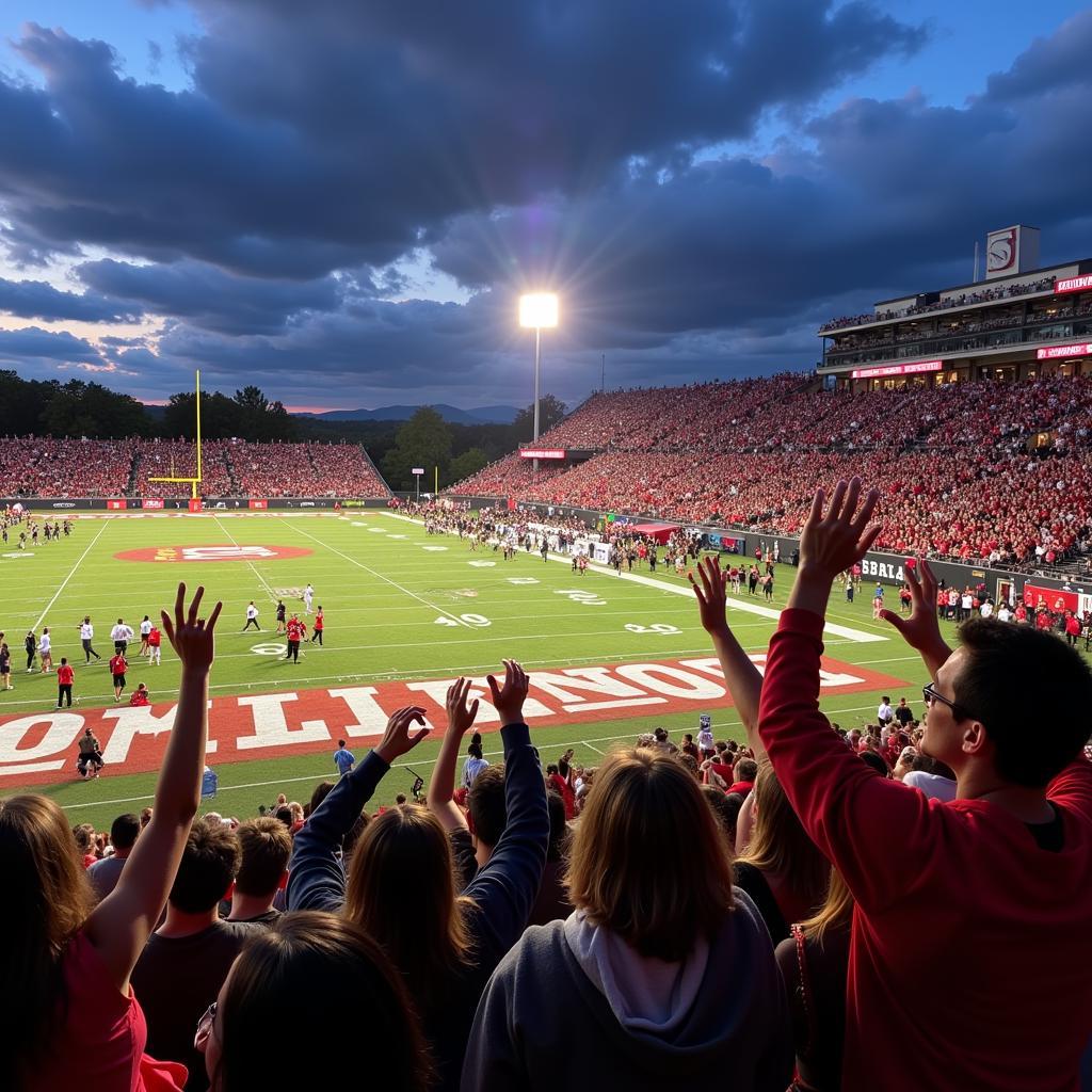 Centennial High School Football Game: A Packed Crowd