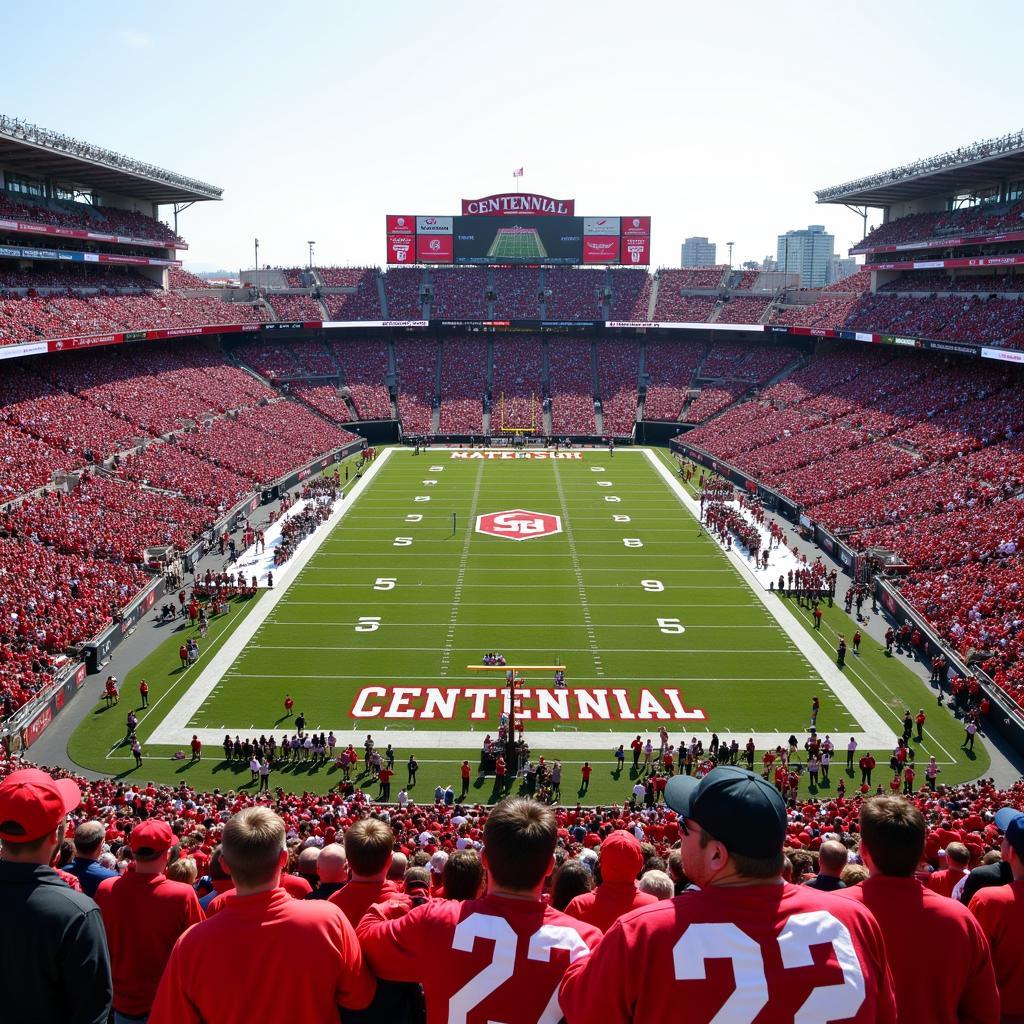 Centennial vs. Mater Dei Football Stadium Packed with Fans