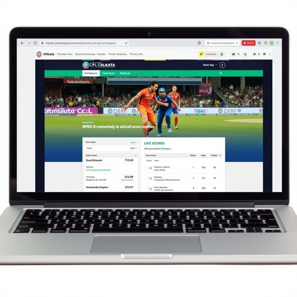 Accessing CFL Kolkata Live Score on a Website