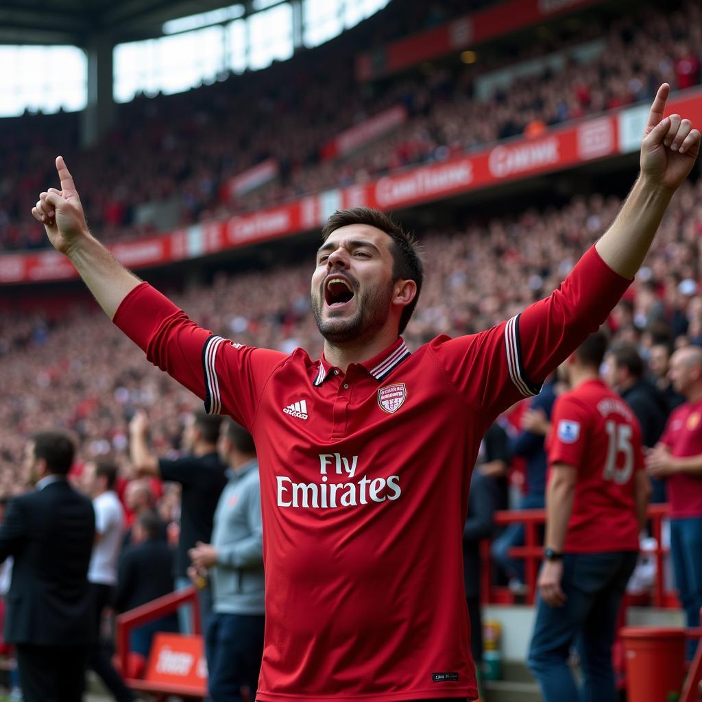 Championship Fan Celebrating Goal