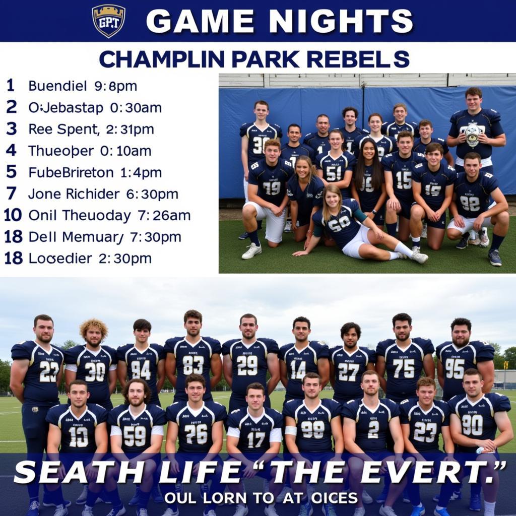 Champlin Park Rebels Football Schedule and Team Information