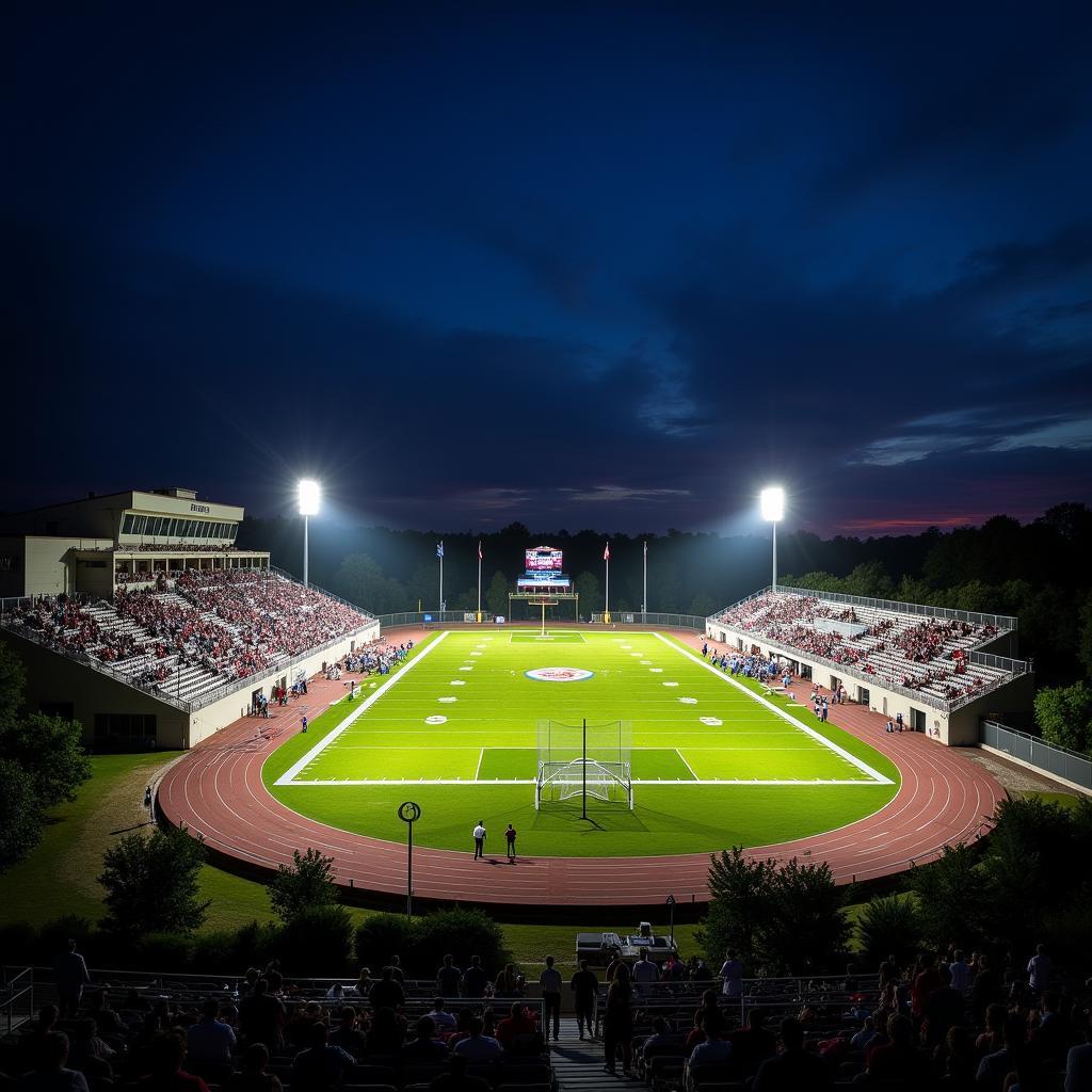 Chanhassen Football Stadium Under the Lights