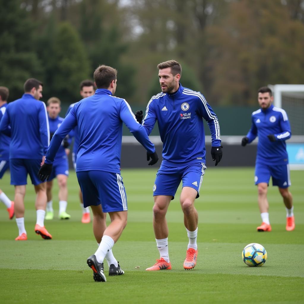 Chelsea Players in Training