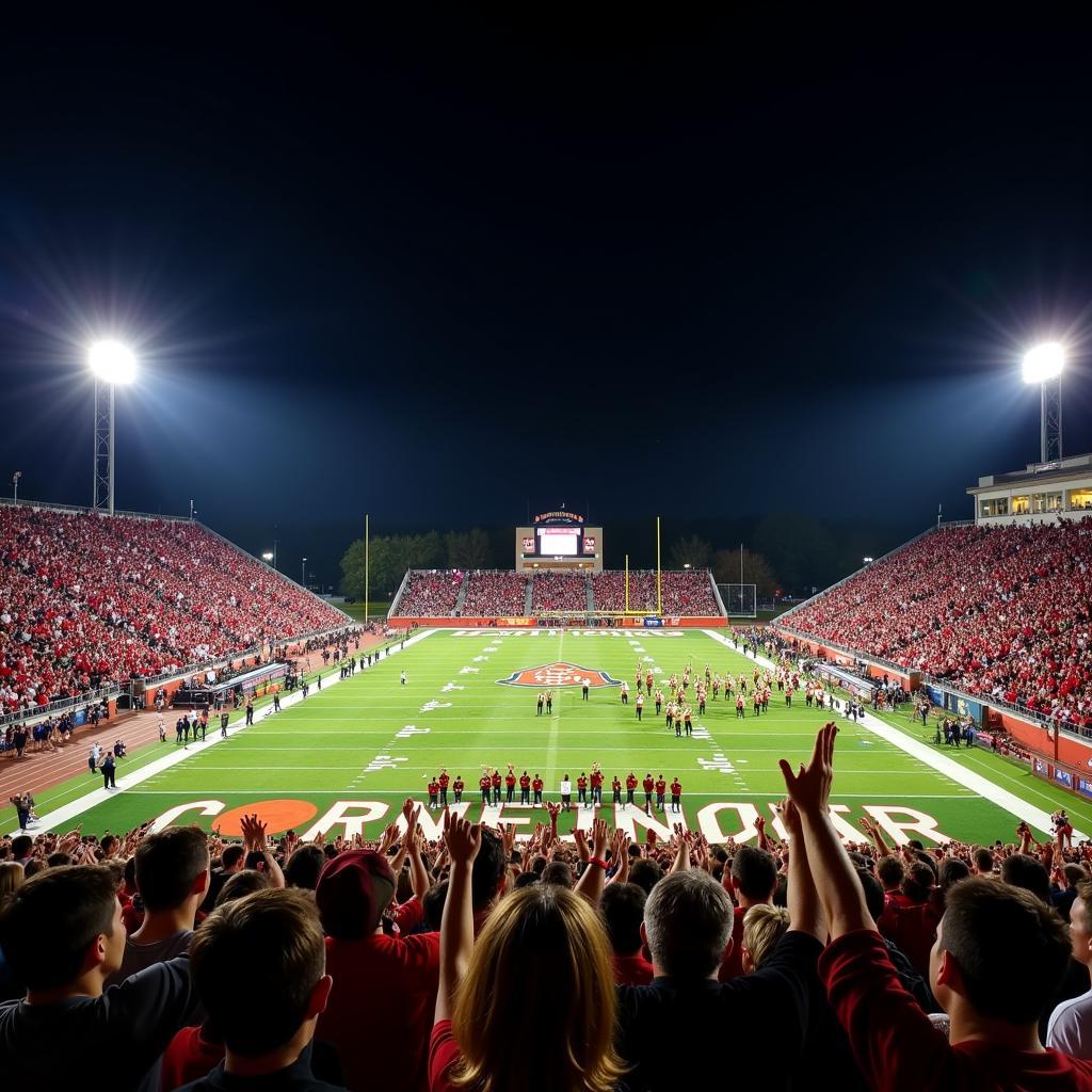 Cherokee High School Football Game Night Atmosphere