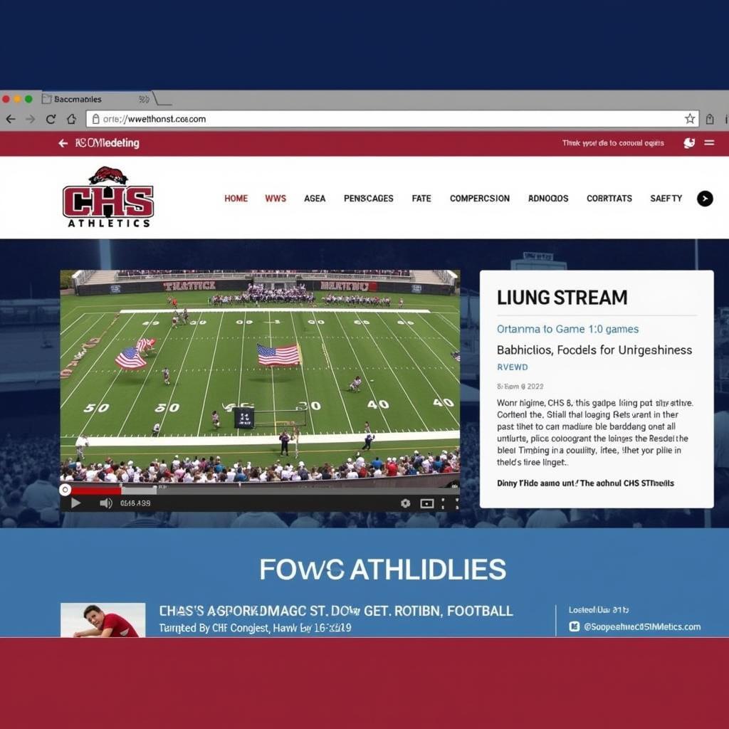 CHHS Football Live Stream on Official Website