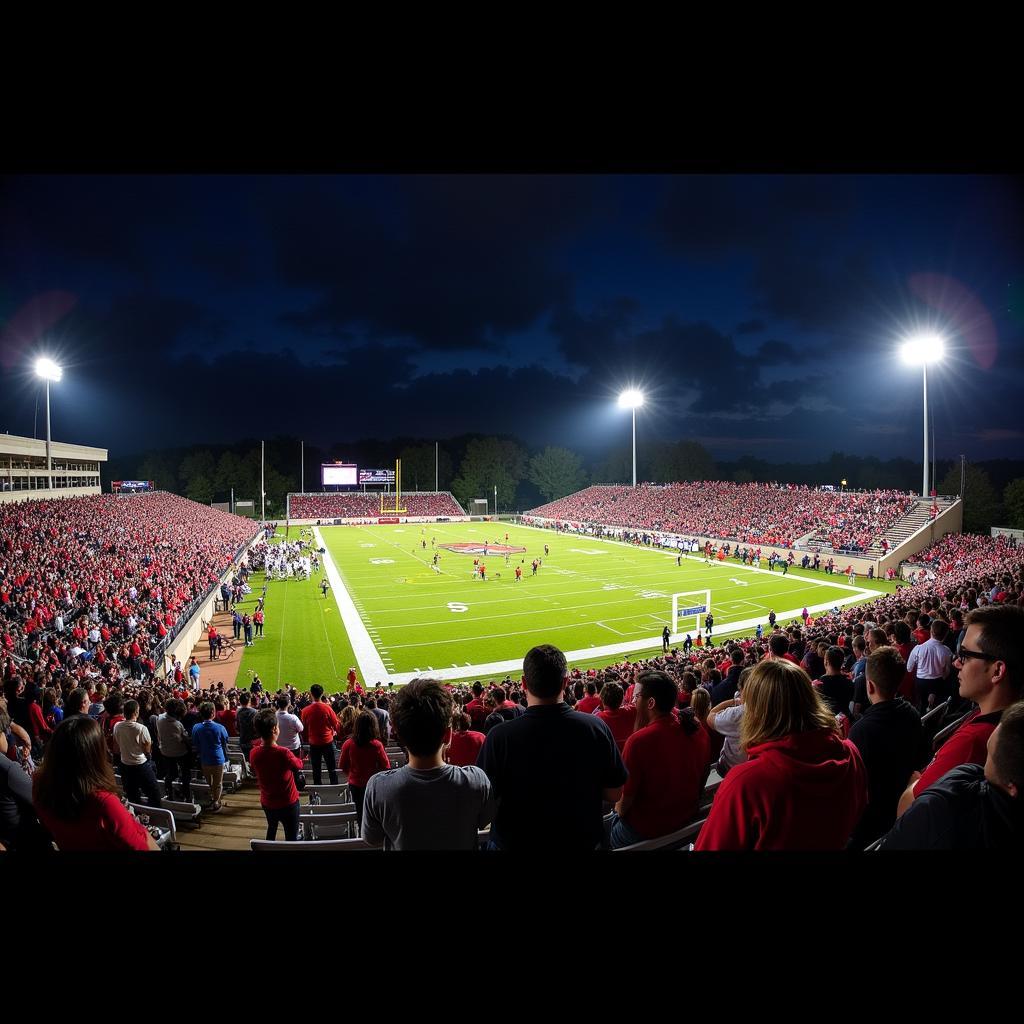 Clarkston Football Stadium on Game Night