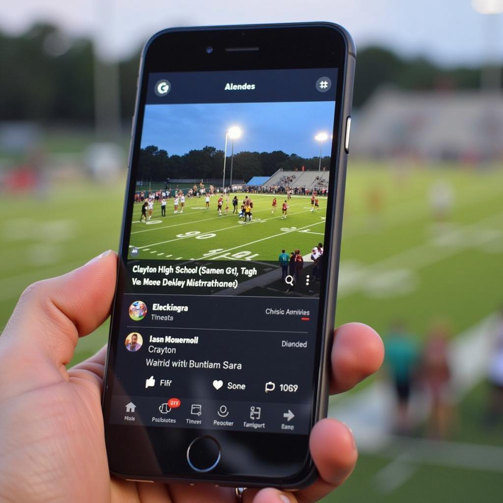 Clayton High School Football Live Stream on a Third-Party Platform