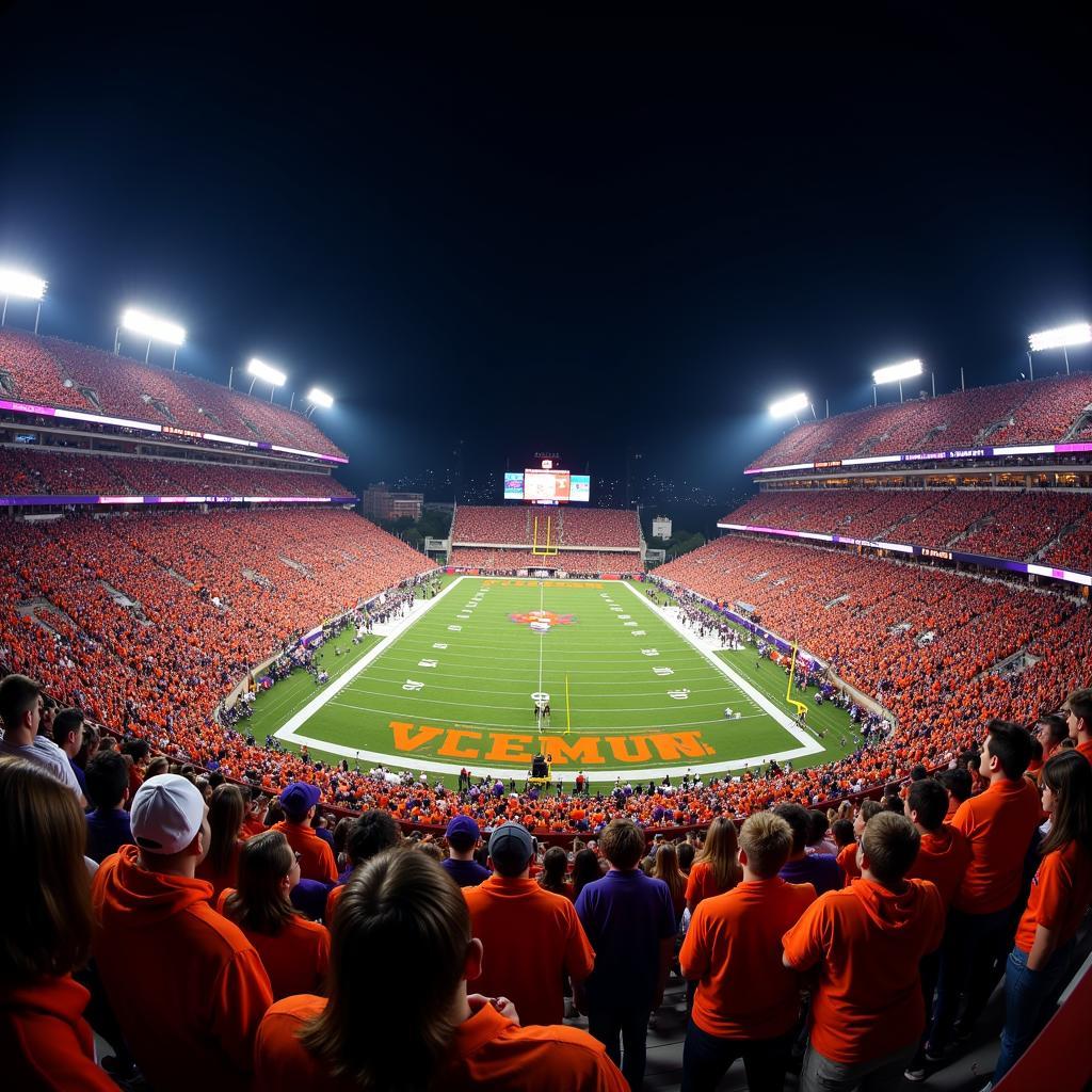 Clemson Football Fans at Death Valley