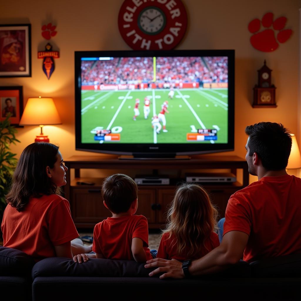 Clemson Football Live on TV