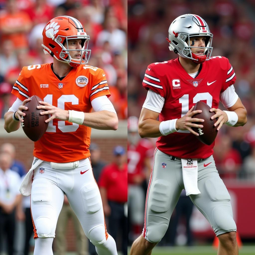 Star quarterbacks facing off in Clemson Ohio State game