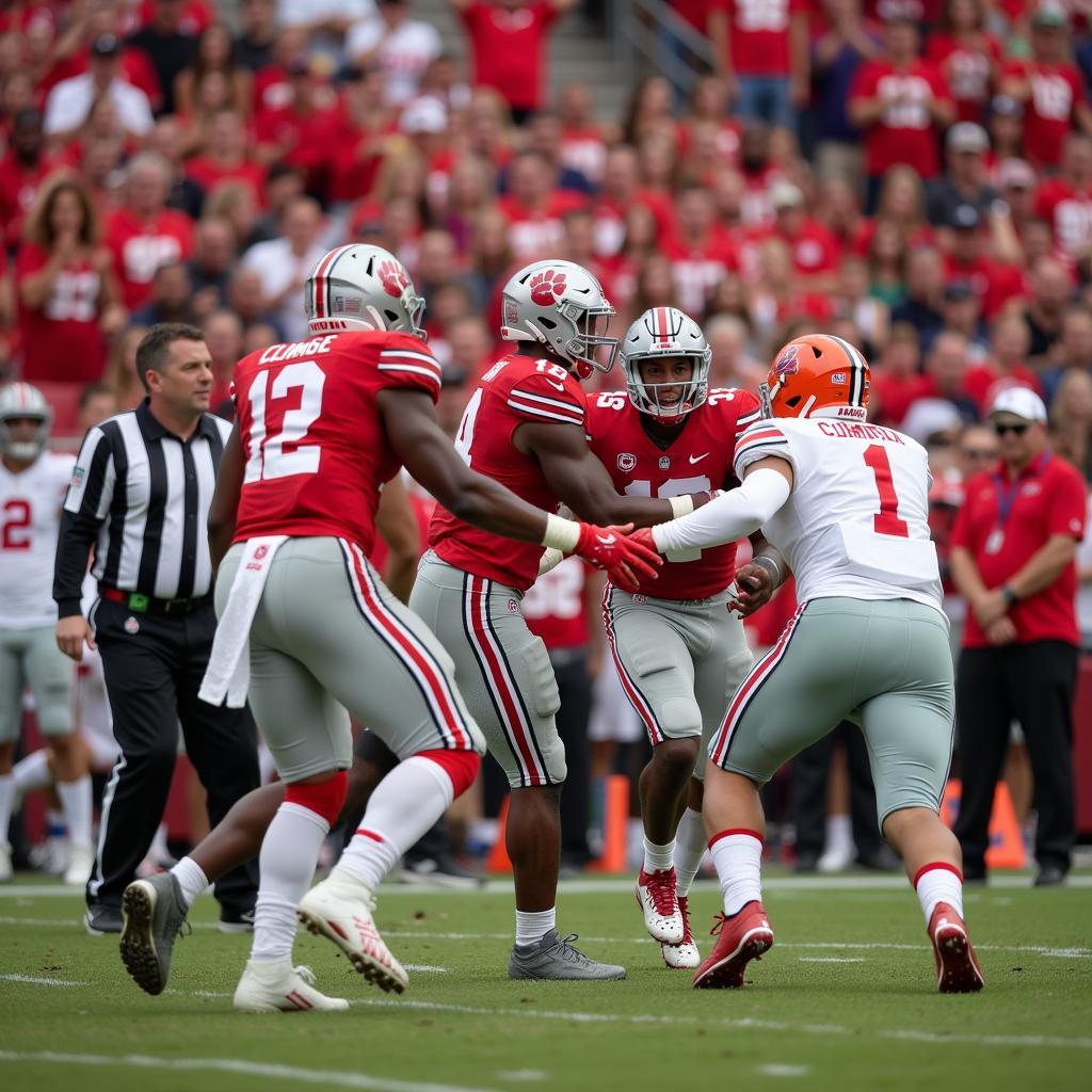 Clemson Ohio State rivalry game intense moments