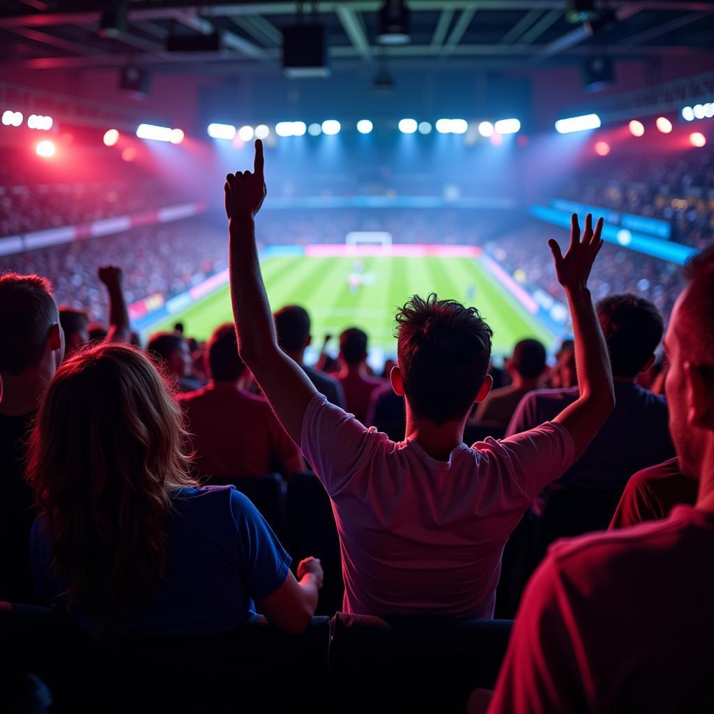 Fans Watching Clu Football Live Match