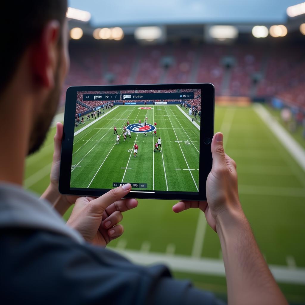 Streaming College Football Live on an iPad