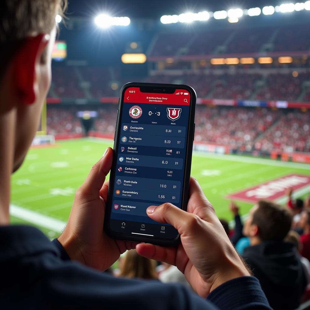 College Football Live Scores on Mobile Phone