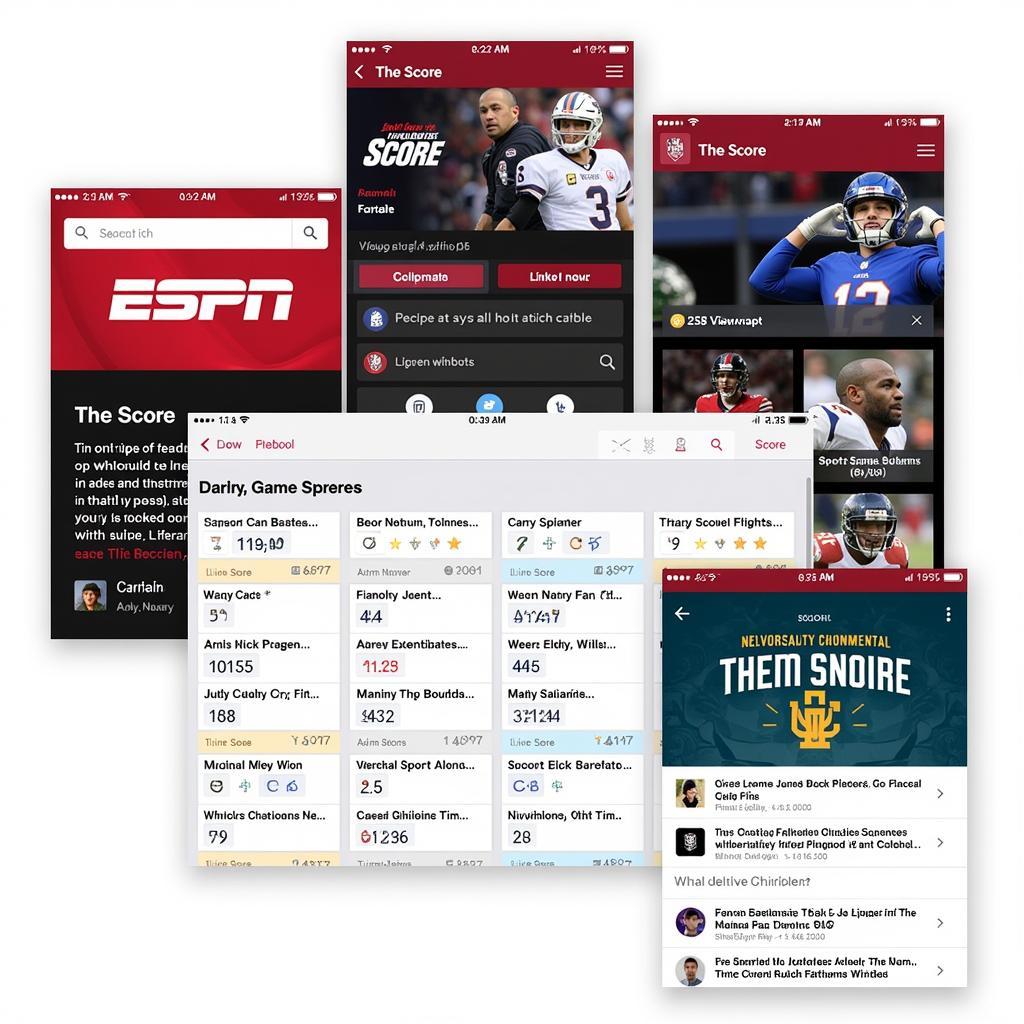 Apps for following college football schedules and live scores