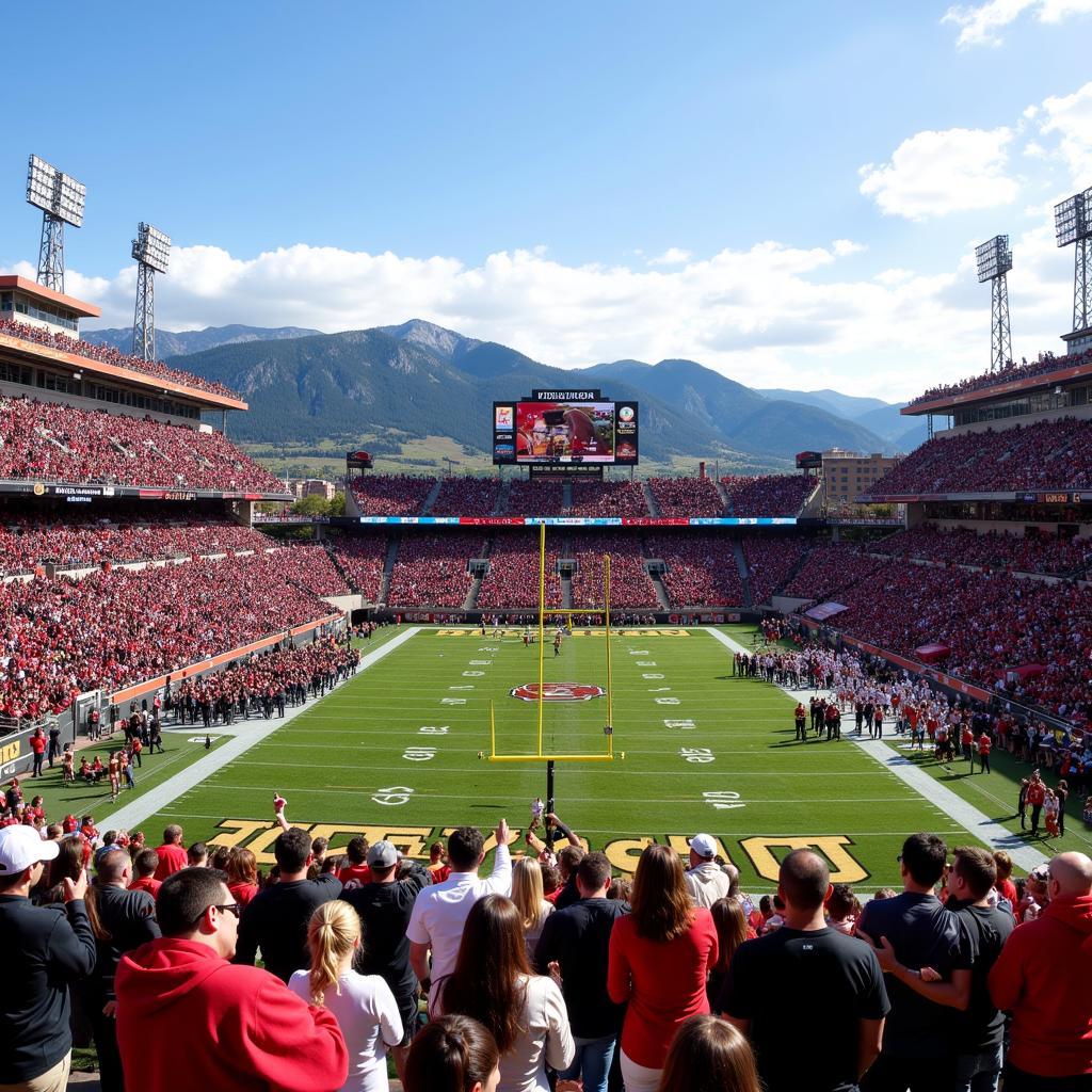 Game Day Atmosphere at Folsom Field