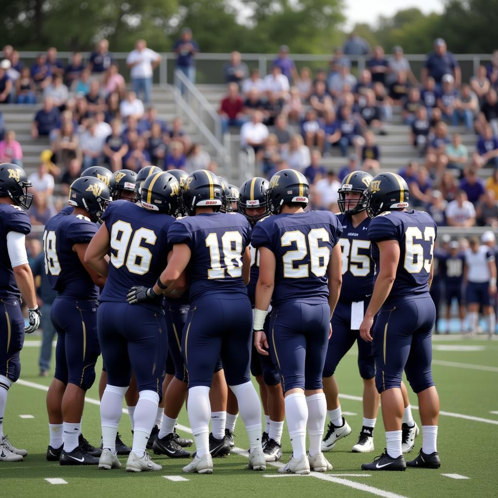 Columbine High School Football Team on the Field