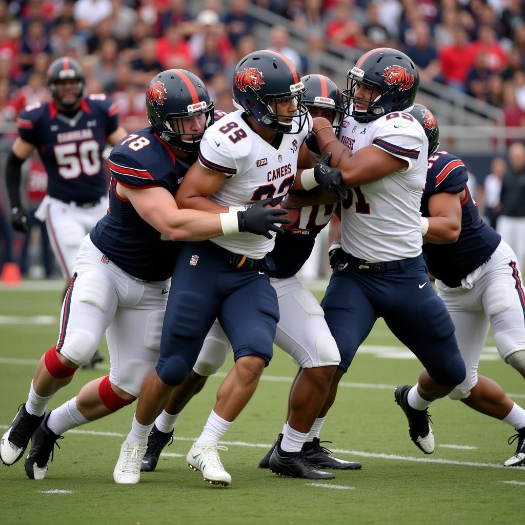 Commerce Tigers football live action photo