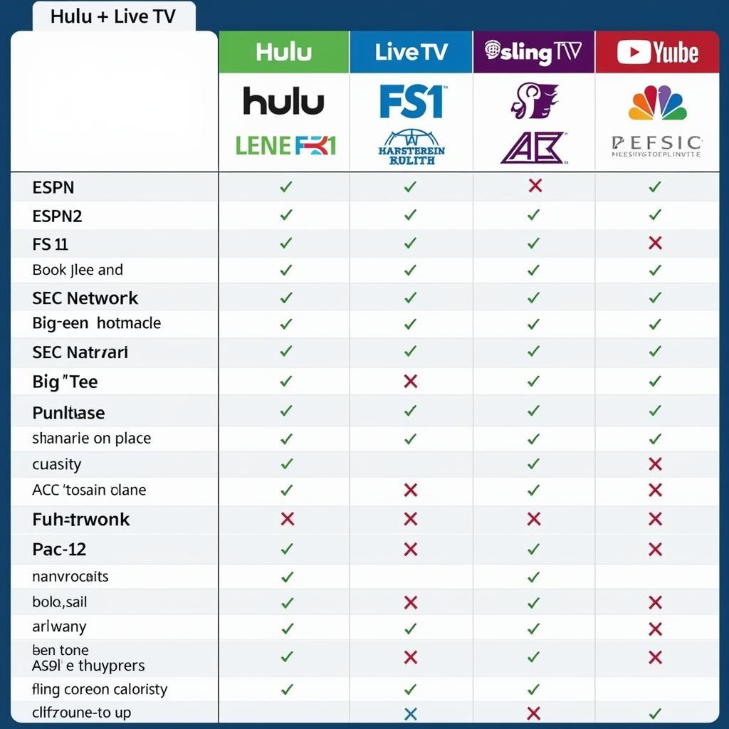 Comparing College Football Streaming Services