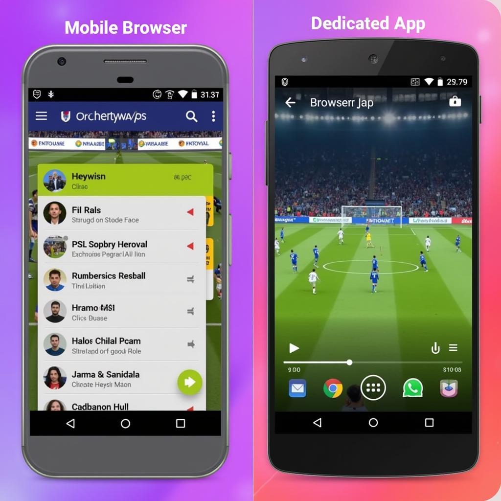 Comparing Football Streaming Options: Browser vs. App