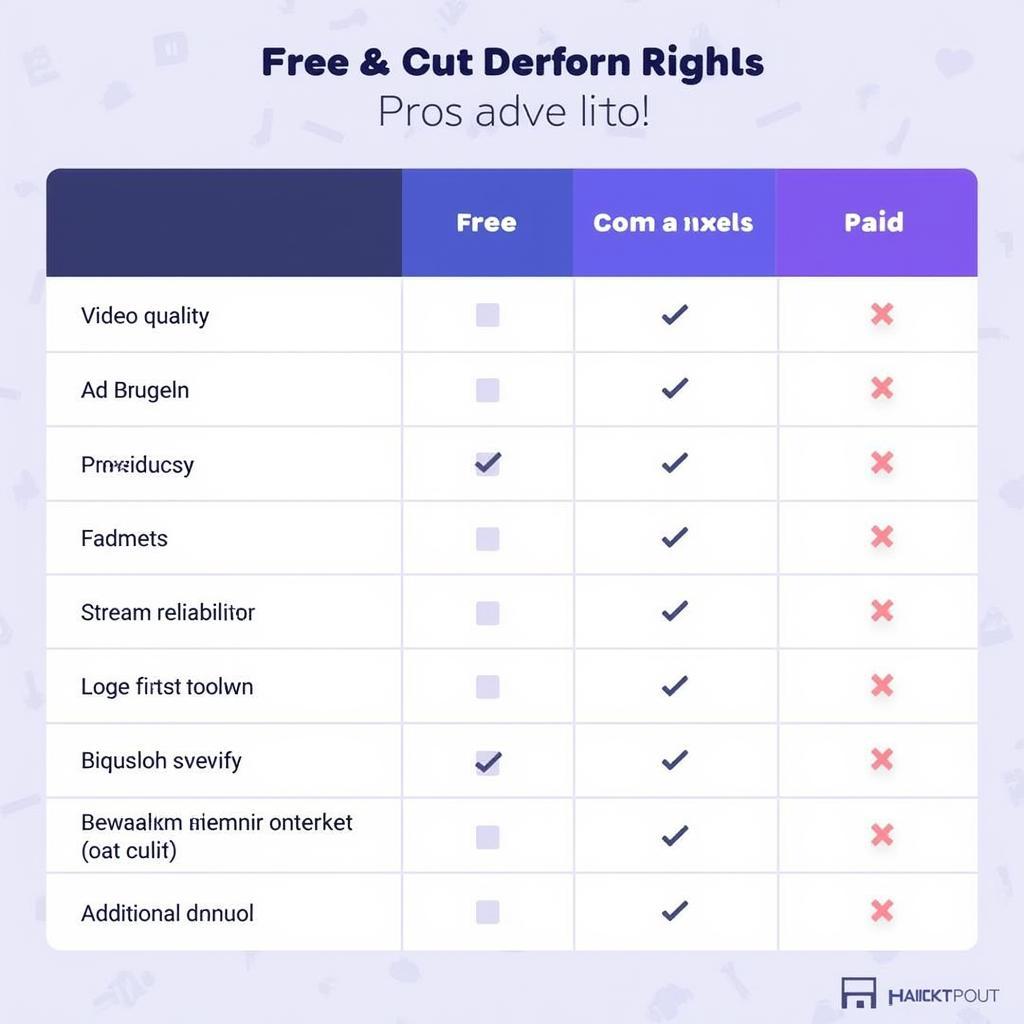 Free vs Paid Football Streaming: A Comparison Chart Highlighting Key Features