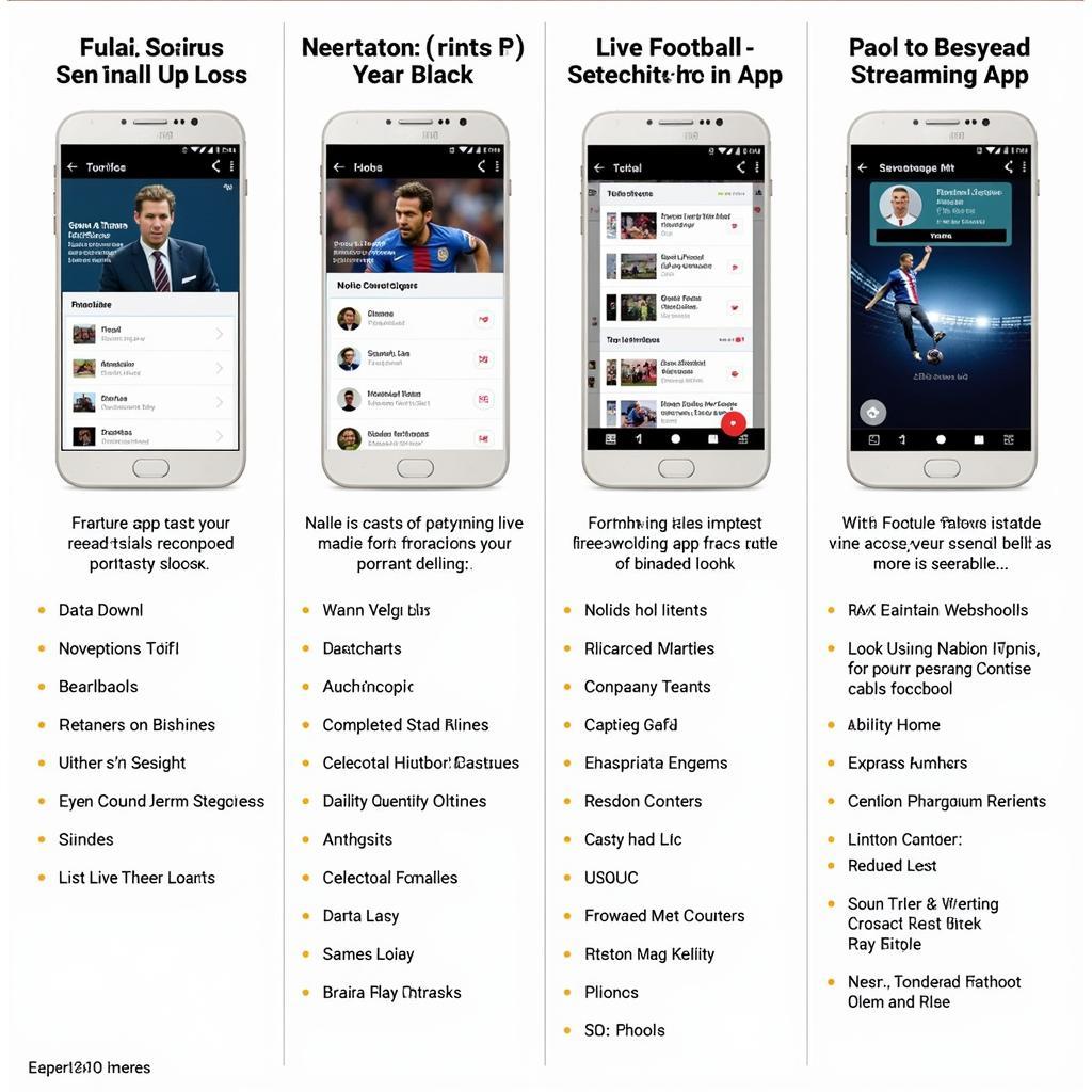 Comparing Live Football Streaming App Interfaces