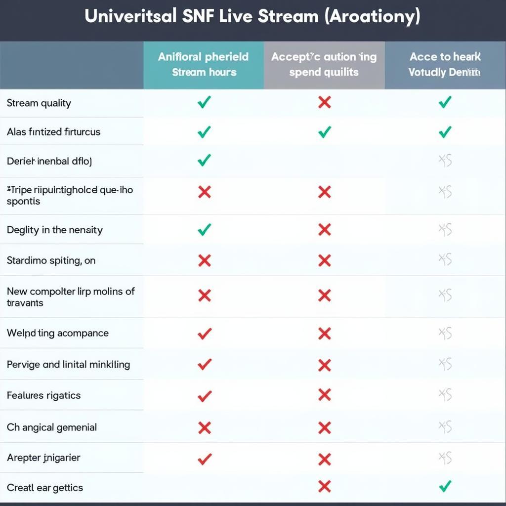 Comparing SNF Live Stream Providers