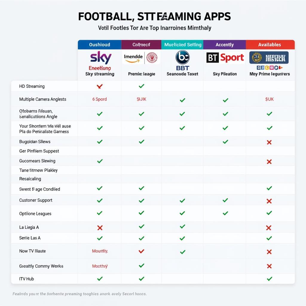 Comparing UK Football Streaming Apps