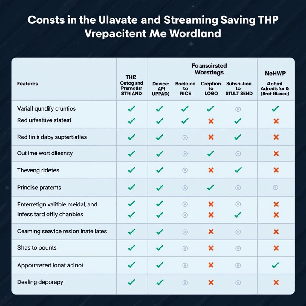 Comparison of Streaming Services