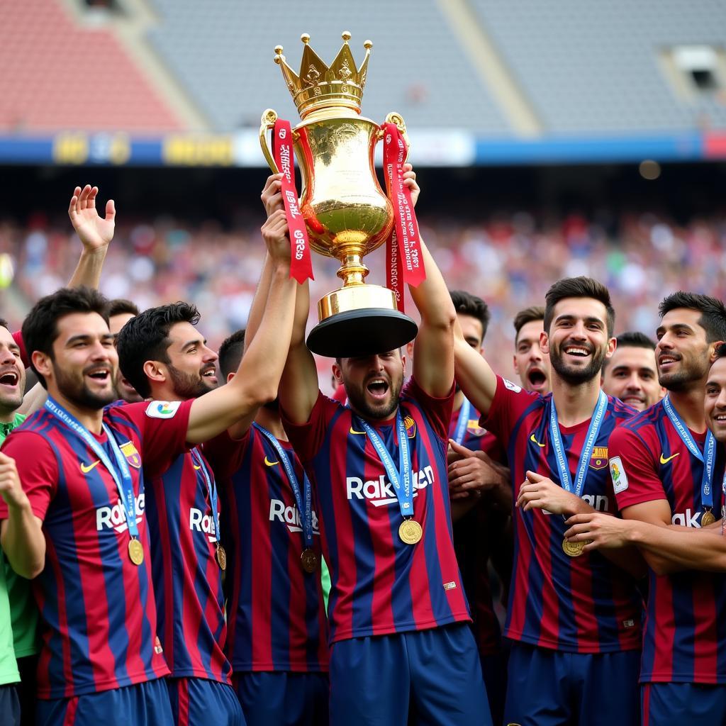 Copa del Rey Trophy Celebration