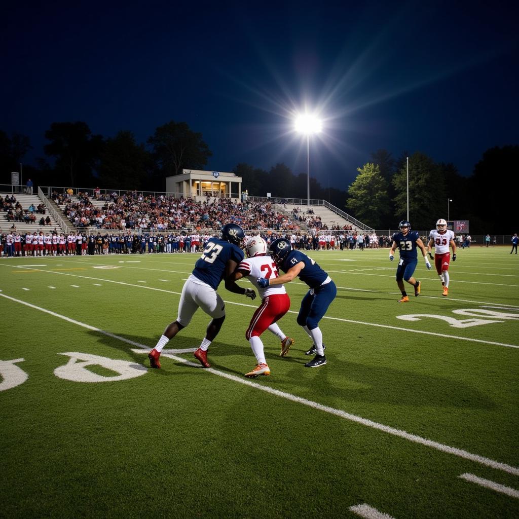 Corunna High School Football Game in Action