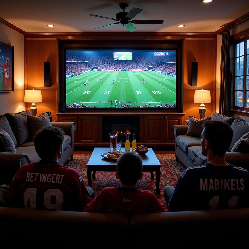 Setting up a Home Theater for Live Football