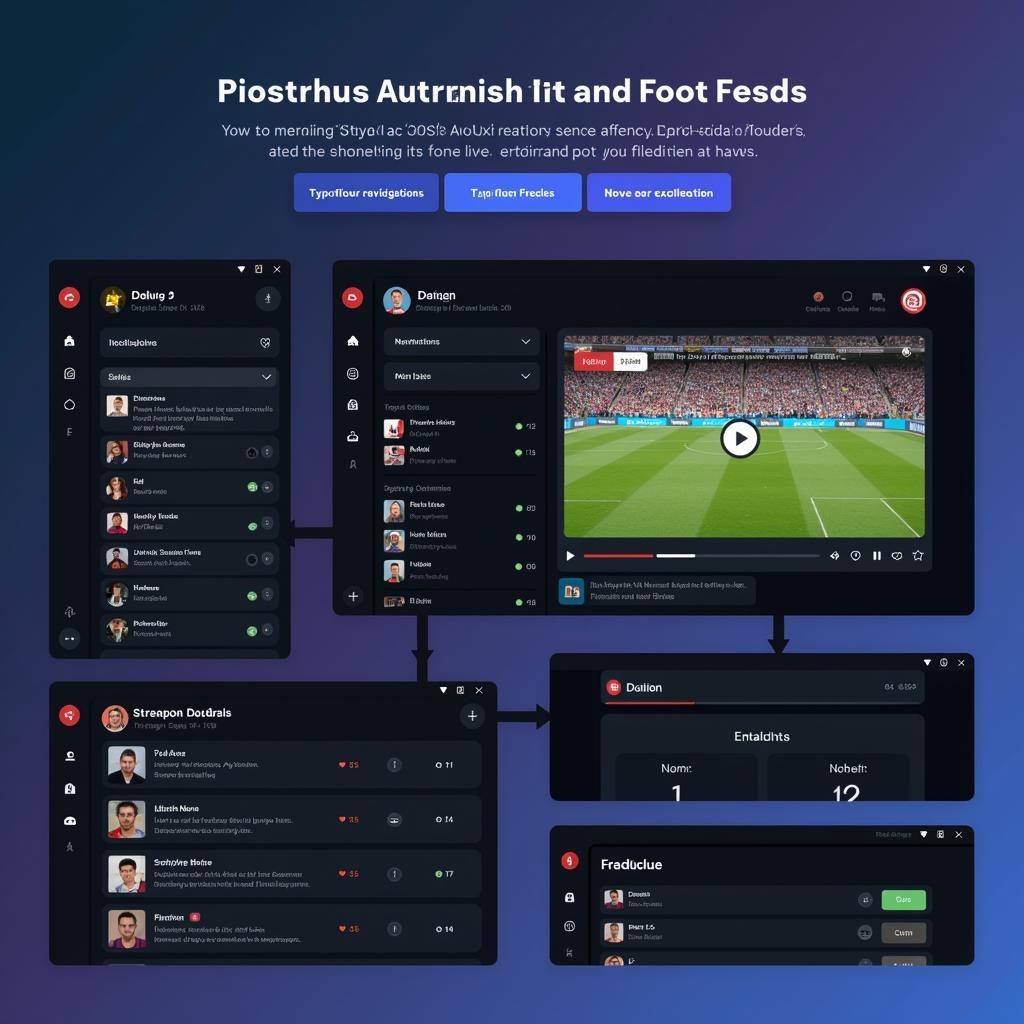 CSS Football Live Streaming Platform Interface