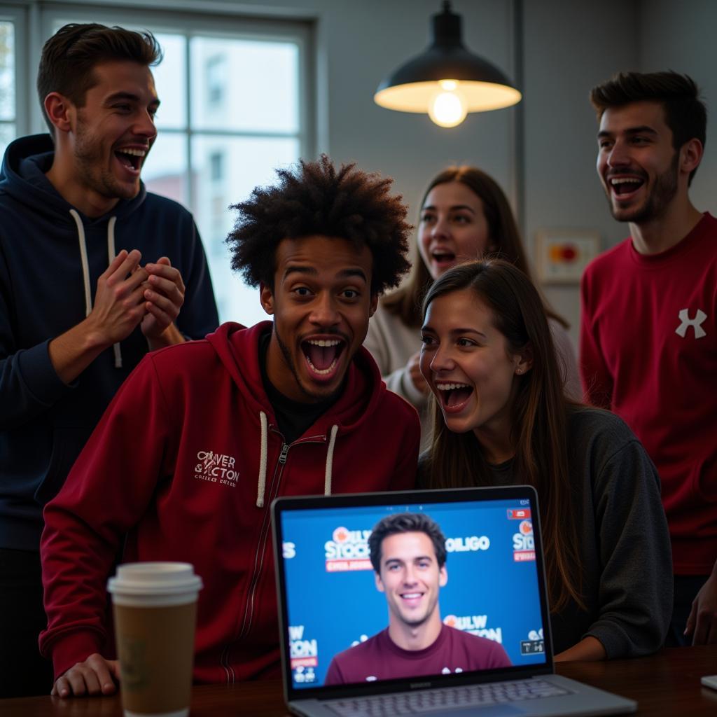 Culver-Stockton Football Fans Watching Live Stream