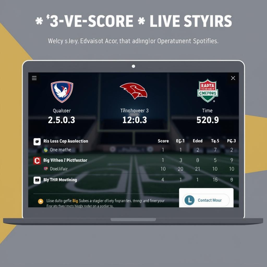 D3 Football Live Scores on a Website