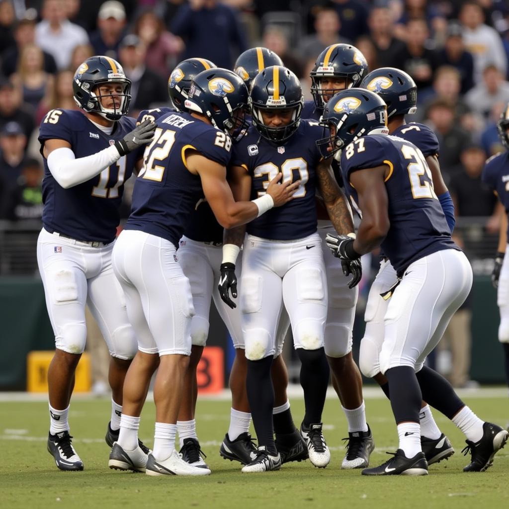 De La Salle Celebrates a Touchdown