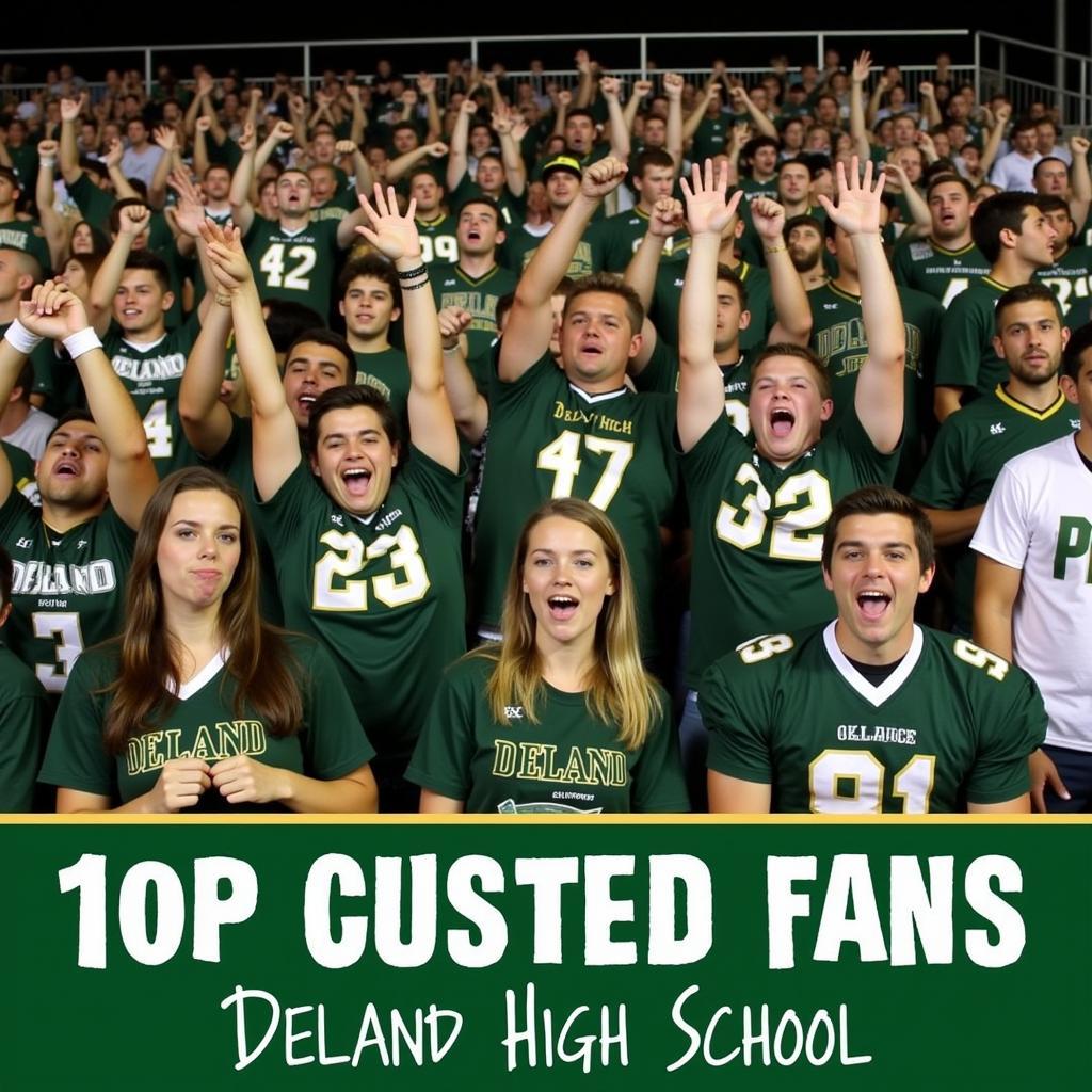 Deland High School Football Fans Cheering