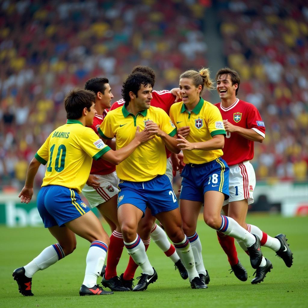 Denmark vs. Brazil World Cup 1998 Quarter-Final