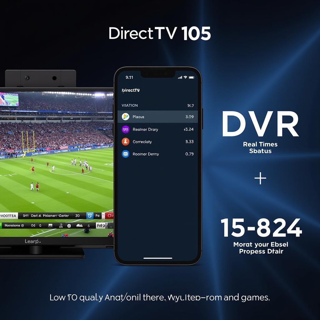 Direct TV Football Streaming Interface