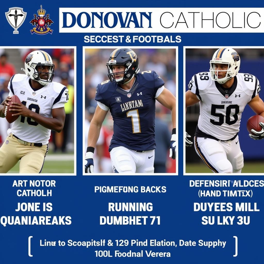 Donovan Catholic Football Key Players 2024