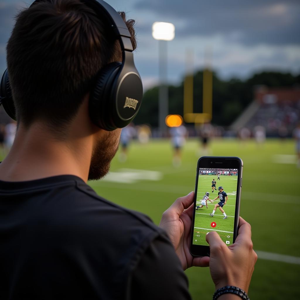 Dordt College Football Live Stream on Mobile Device