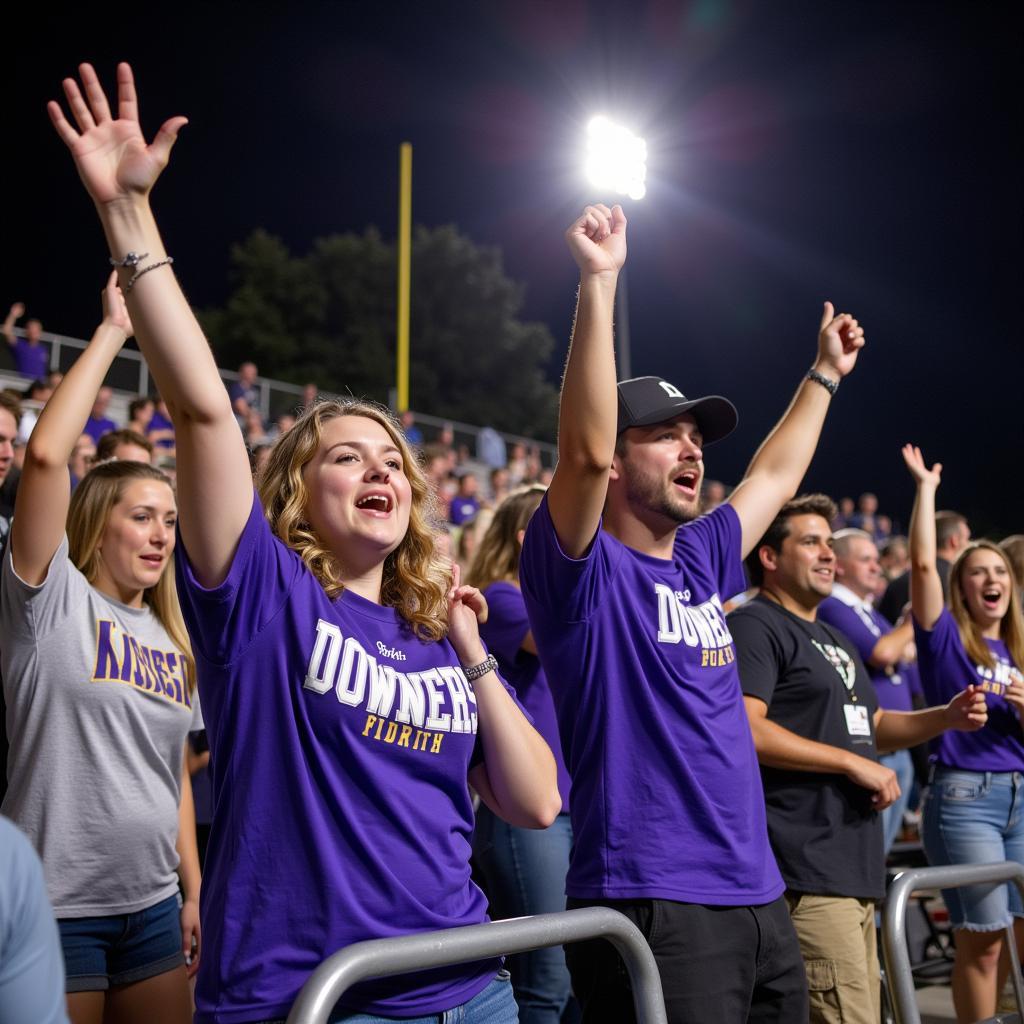 Downers Grove North Football Fans Cheering